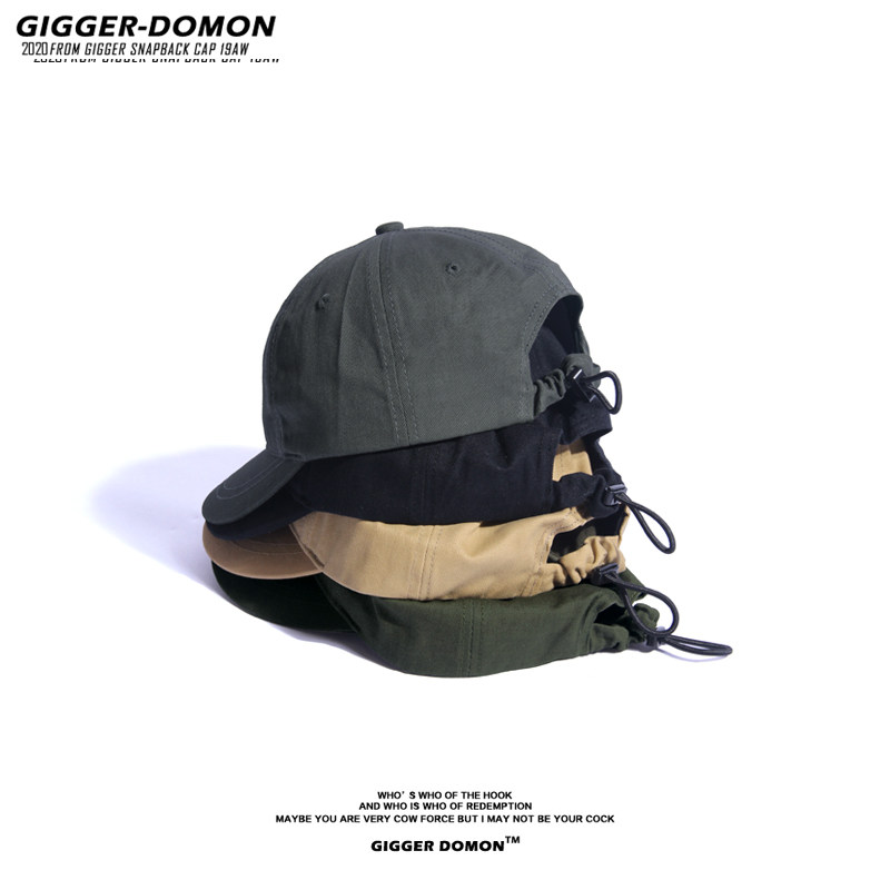 日系个性抽绳鸭舌帽纯色休闲夏季百搭棒球帽子街头男女复古遮阳帽,服饰配件/皮带/帽子/围巾,帽子,淘宝优惠券,粉丝福利购,淘宝优惠卷