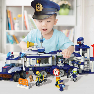 百变布鲁可移动警局益智