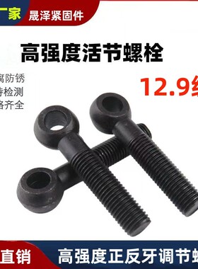 12.9级高强度吊环螺丝活节螺栓活结螺丝鱼眼螺栓GB798 M6M8M12M36