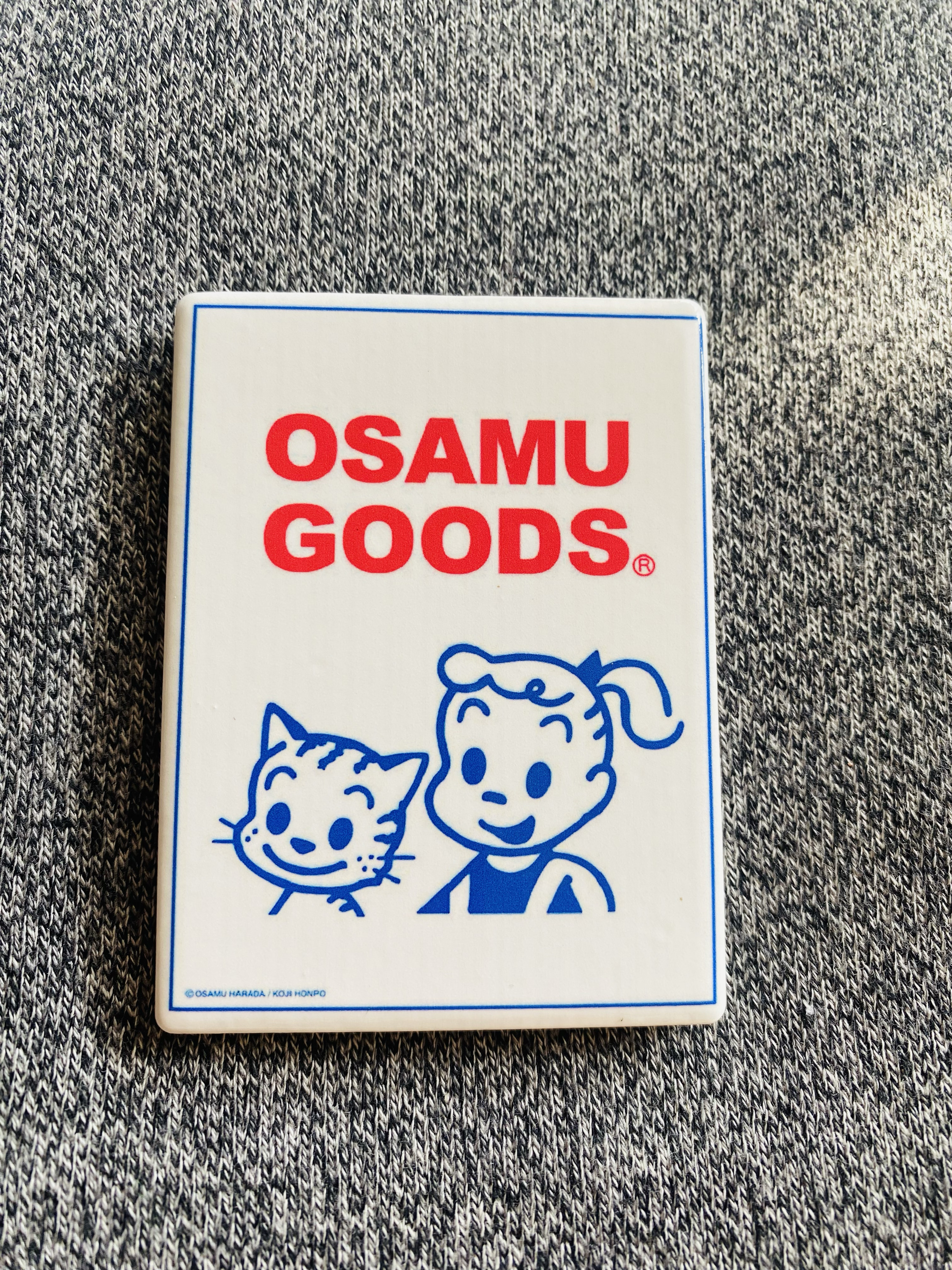 出口日本小众陶瓷冰箱贴原田z治(女孩与猫)磁铁磁性贴装饰