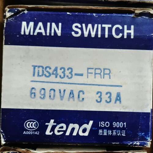 可维修天得TDS433-FRR主开关，690VAC 33A议价