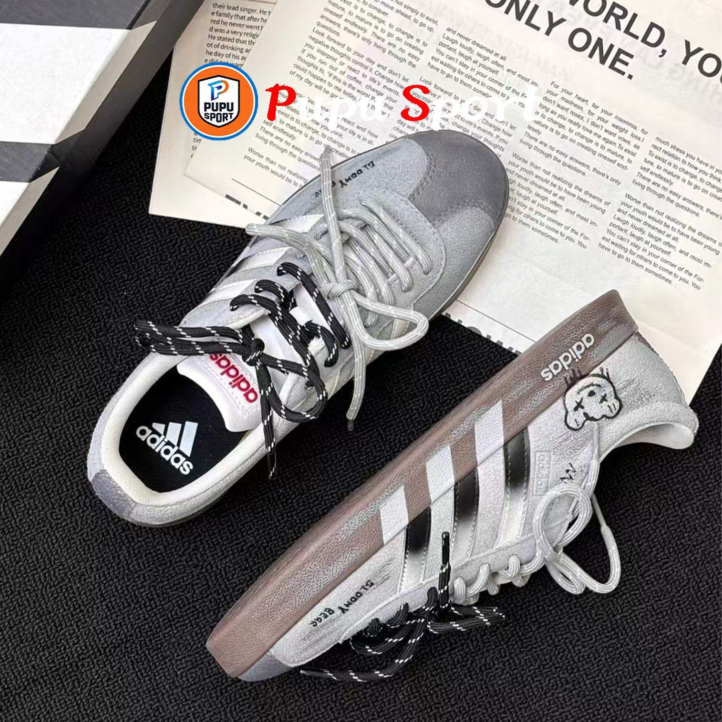 Adidas neo VL 暴力小熊潮流时尚低帮百搭休闲板鞋男女鞋定制鞋