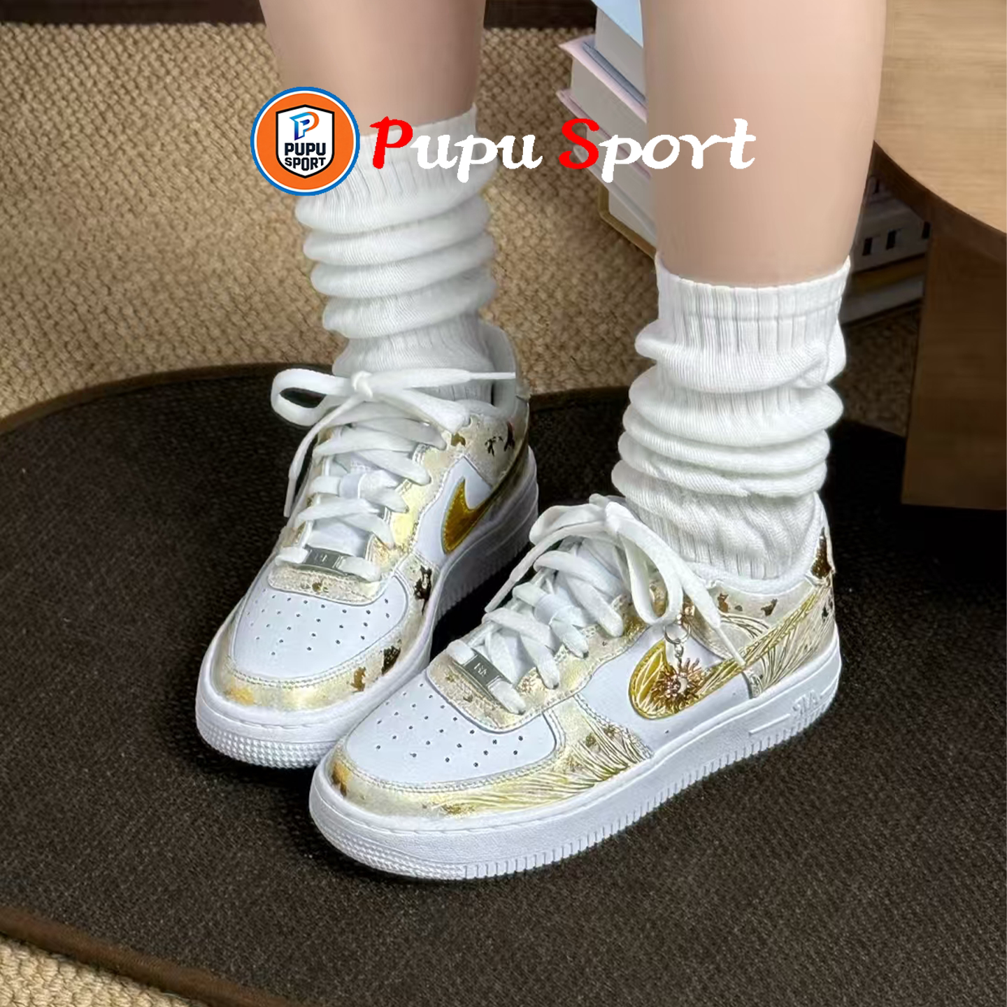 定制球鞋 Nike Air Force 1手绘晕染渐变 耐磨 简约百搭 空军一号
