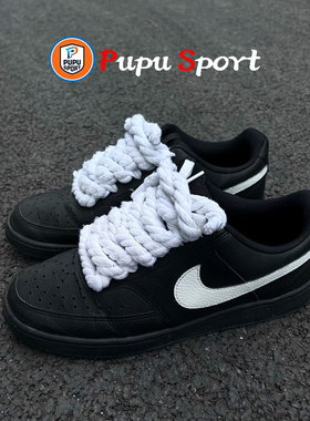 【定制球鞋】Nike Court VisionLow耐克白色孤影潮流街头低帮板鞋