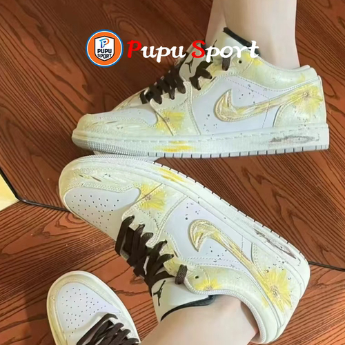 定制球鞋NIKE Air Jordan 1 白金幻境 潮流复古篮球鞋休闲板鞋