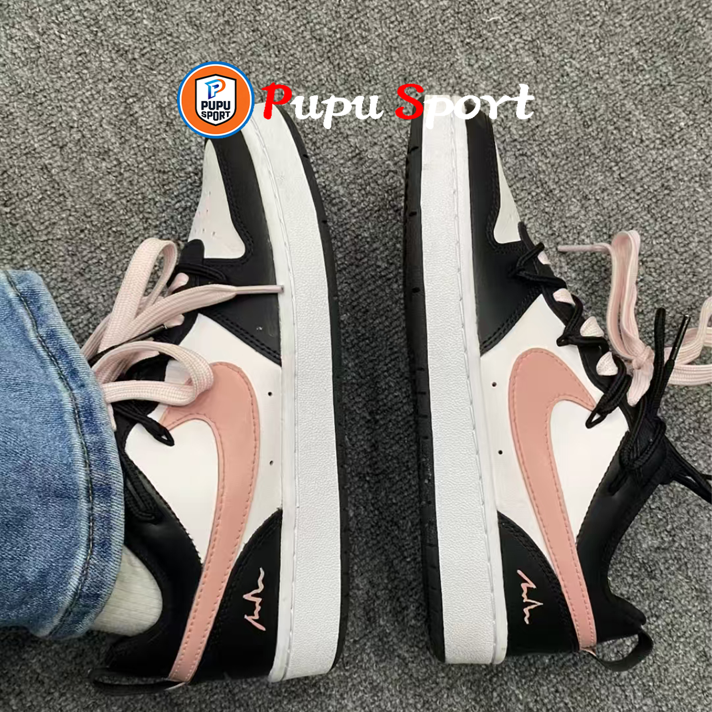 定制球鞋】Nike Court Borough OKHR霉霉黑粉解构,运动鞋new,板鞋,淘宝优惠券,粉丝福利购,淘宝优惠卷