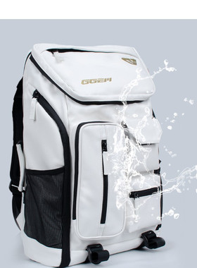 聚将堆料版双肩包GB-224 212-B羽毛球包大容量多功能PU材质美观