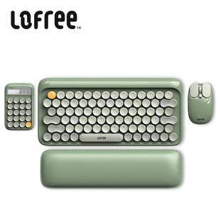 LOFREE洛斐原装 机械无线蓝牙半夏骑士键盘茶轴鼠标墨金键盘可充电