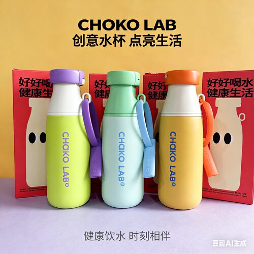 和序高颜值保温杯女生便携大容量