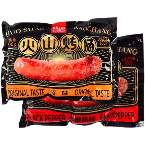 双鸽火山石烤肠500g台式烤肠