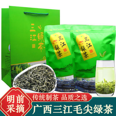 广西茶2024新茶广西柳州碧螺春三江绿茶叶高山云雾绿茶毛峰绿茶