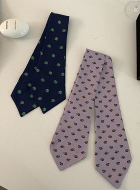 韩系小清新碎花设计超显白时尚百搭丝巾