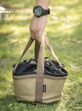 柯曼野餐锅具收纳包珍珠棉布防碰撞大容量户外野餐多用手提工具包