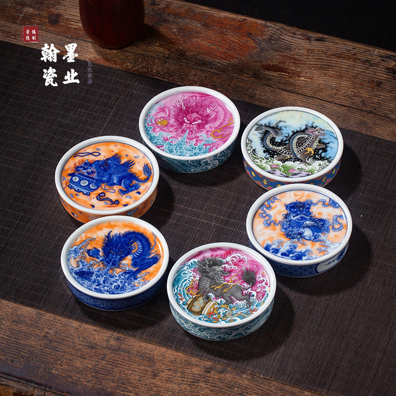 景德镇陶瓷仿古泥盖置系列家用复古杯垫壶盖垫中式茶托茶道零配件,餐饮具,茶托,淘宝优惠券,粉丝福利购,淘宝优惠卷
