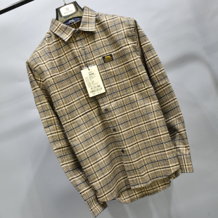衬衫 捡漏款 复古格子潮流百搭翻领休闲长袖 春秋时尚 JP男士
