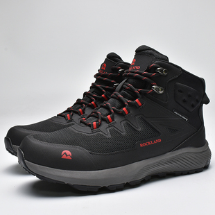 外贸原单尾货男士 高帮防滑减震防水户外登山徒步登山鞋