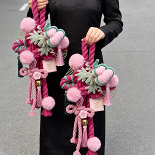 马年万字结门挂成品中国结挂件商场酒店手工编织氛围布置新年装饰