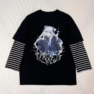 【现货】東雪蓮vampire系列假两件长袖T恤