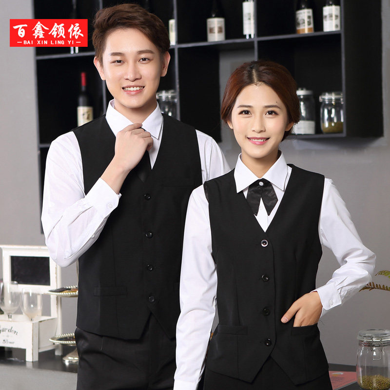 超市商场前台收银服务员工作服衬衫酒店饭店餐饮制服长袖春秋装