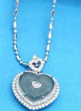 9238天然缅甸翡翠s925纯银高冰