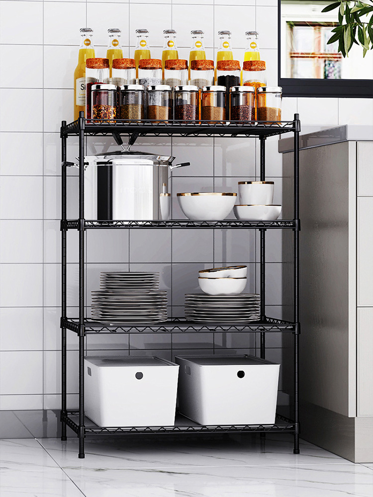 可调多层厨房置物架小架子货架