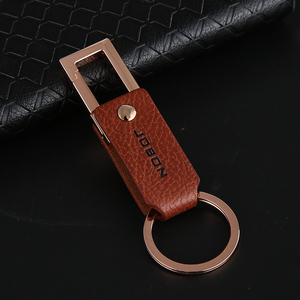 jobon中邦钥匙扣汽车男士女士腰挂创意真皮钥匙链高档钥匙圈挂件