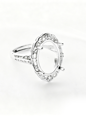 铜戒指空托纯铜黄铜白铜开口活口