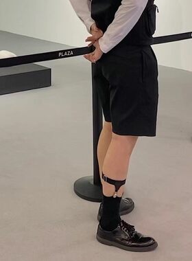 男士商务正装小腿夹扣袜夹过膝袜吊带腿环防滑扣衬衫夹正太吊袜带