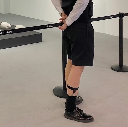 男士商务正装小腿夹扣袜夹过膝袜吊带腿环防滑扣衬衫夹正太吊袜带