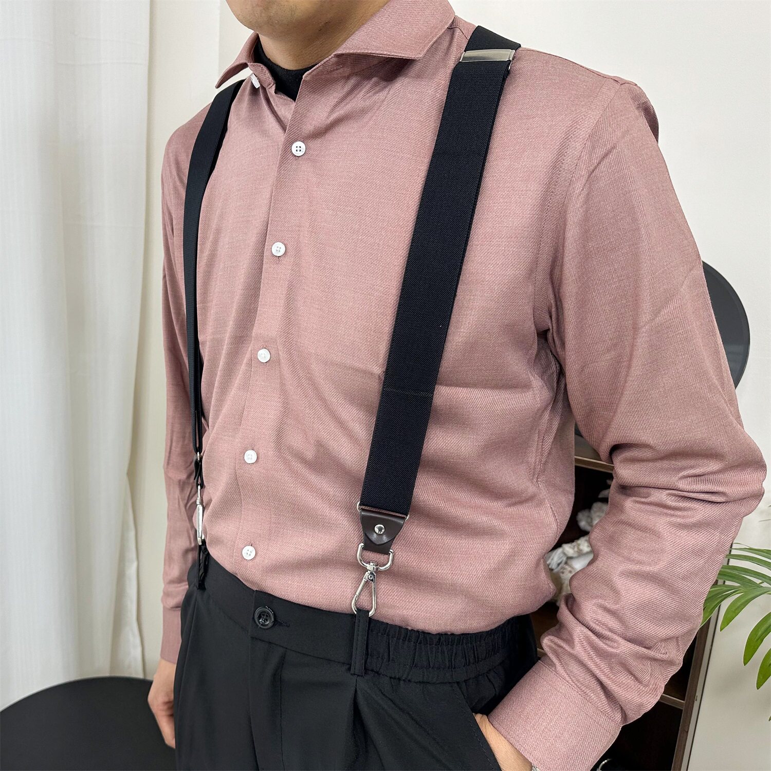 男士挂钩挂勾挂扣吊裤带松紧防滑腰带/皮带/腰链