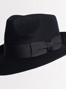 羊毛尼帽MICHAEL JACKSON帽子/迈克 杰克逊 礼帽 黑色礼帽