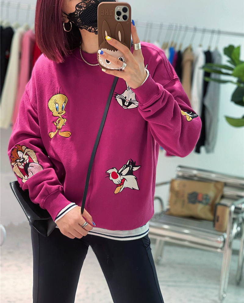 重工刺绣卡通纯棉毛圈卫衣