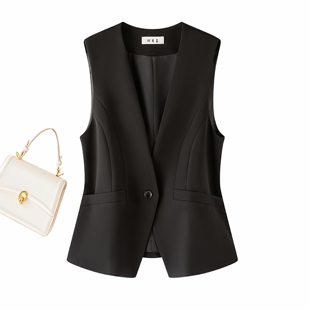 西装马甲女款背心外套2026年秋季新款收腰修身高级感通勤气质坎肩