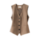 欧货高端西装 叠穿背心女马夹职业女装 马甲单排扣无袖 坎肩小众时尚