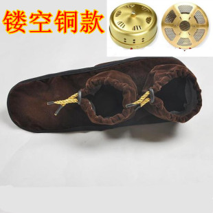 足底三连艾灸盒涌泉穴温灸器具随身灸布包家用熏脚足部灸盒