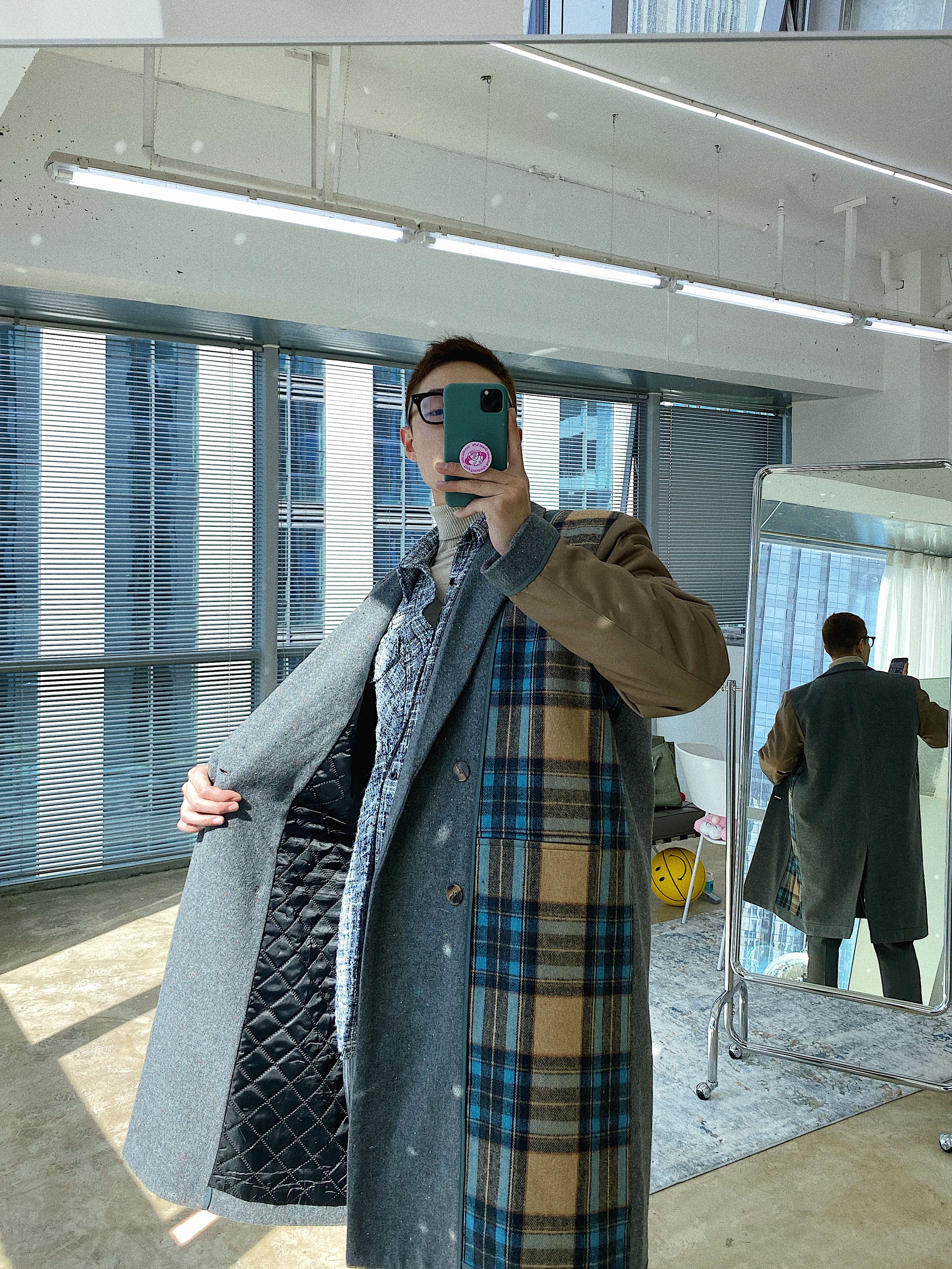 weavestudio秋冬内夹棉解构大衣