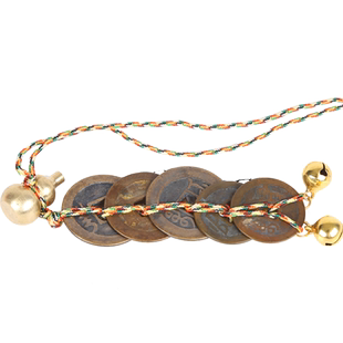 白玉明咒五帝钱挂件葫芦五帝古钱童子命观音灵感玉财利如意挂饰