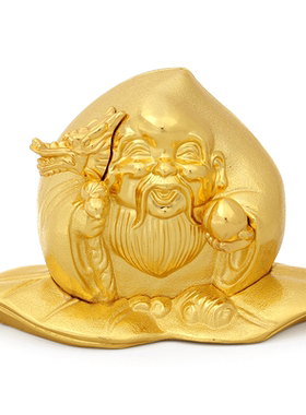 李居明八运吉祥物东方寿星公摆件