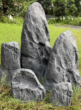 大型玻璃钢仿真石头假山园林微景观室外造景空心庭院装饰摆件定制