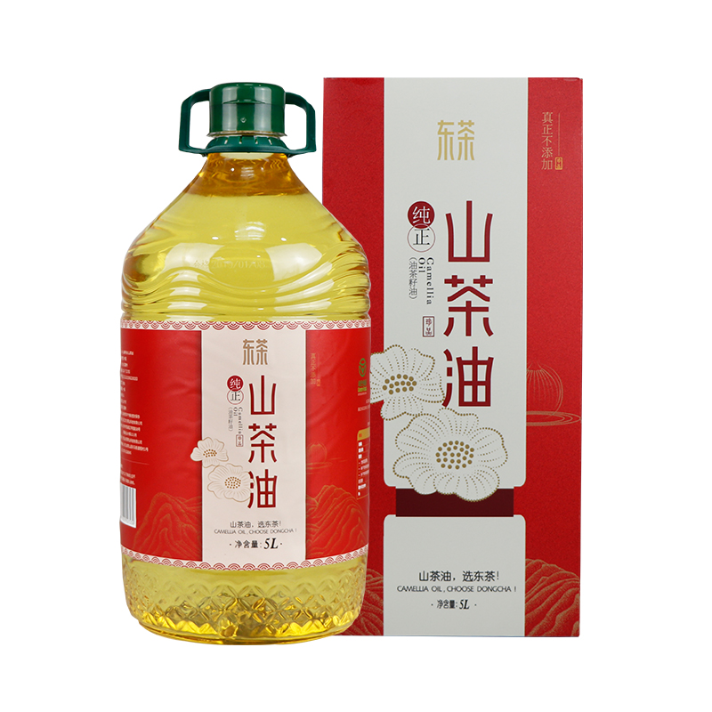 东茶山茶油5L茶油野山茶油纯正茶籽油团购礼盒装茶树油月子食用油-封面