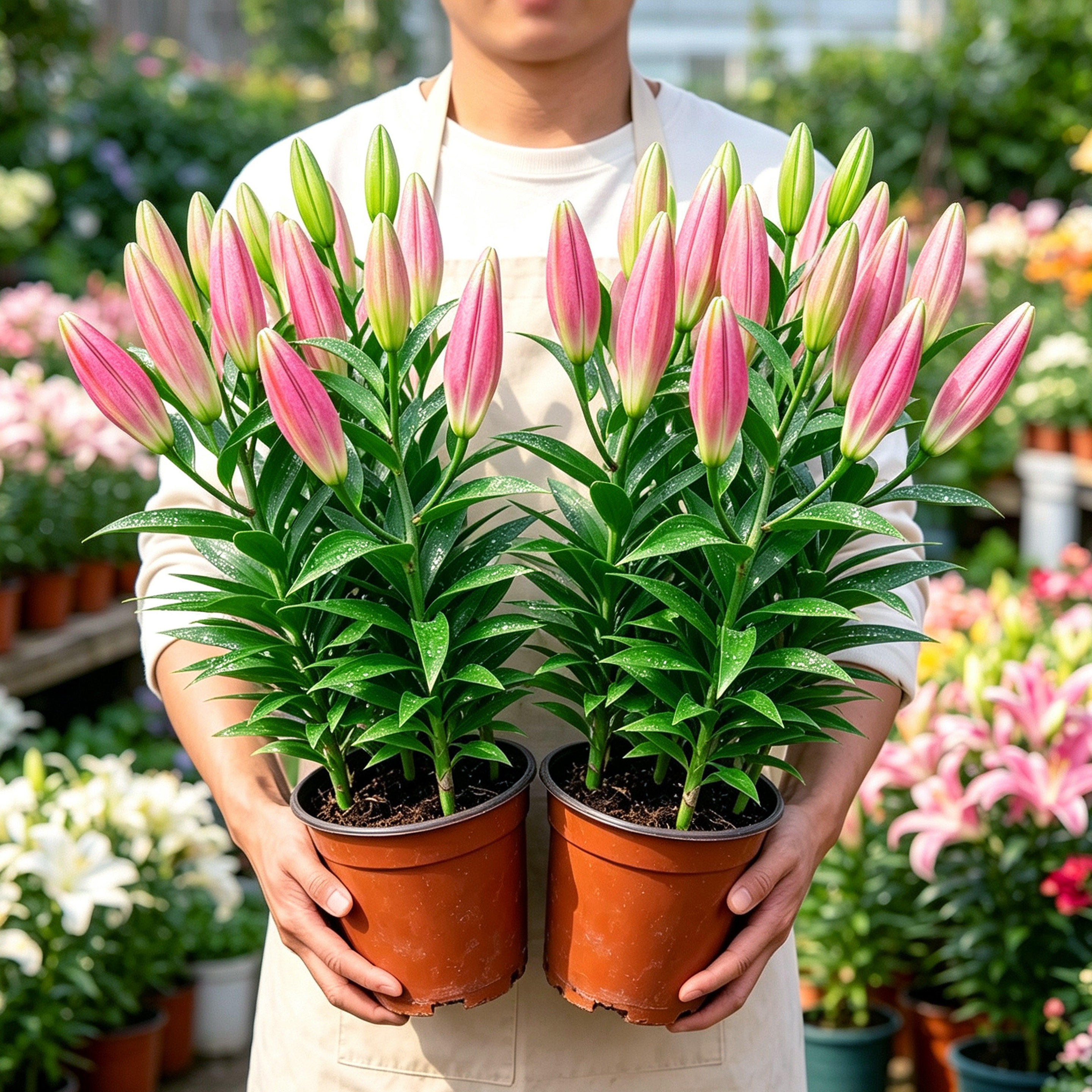 香水百合花盆栽带花苞特大号室内客厅阳台花园花卉四季好养绿植物