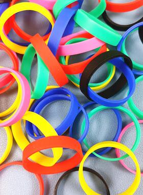 彩色硅胶圈A8B8VIP卡片身份证护照收纳捆绑橡皮筋周长100毫米新品