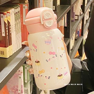 学生上学专用大容量双饮口水杯