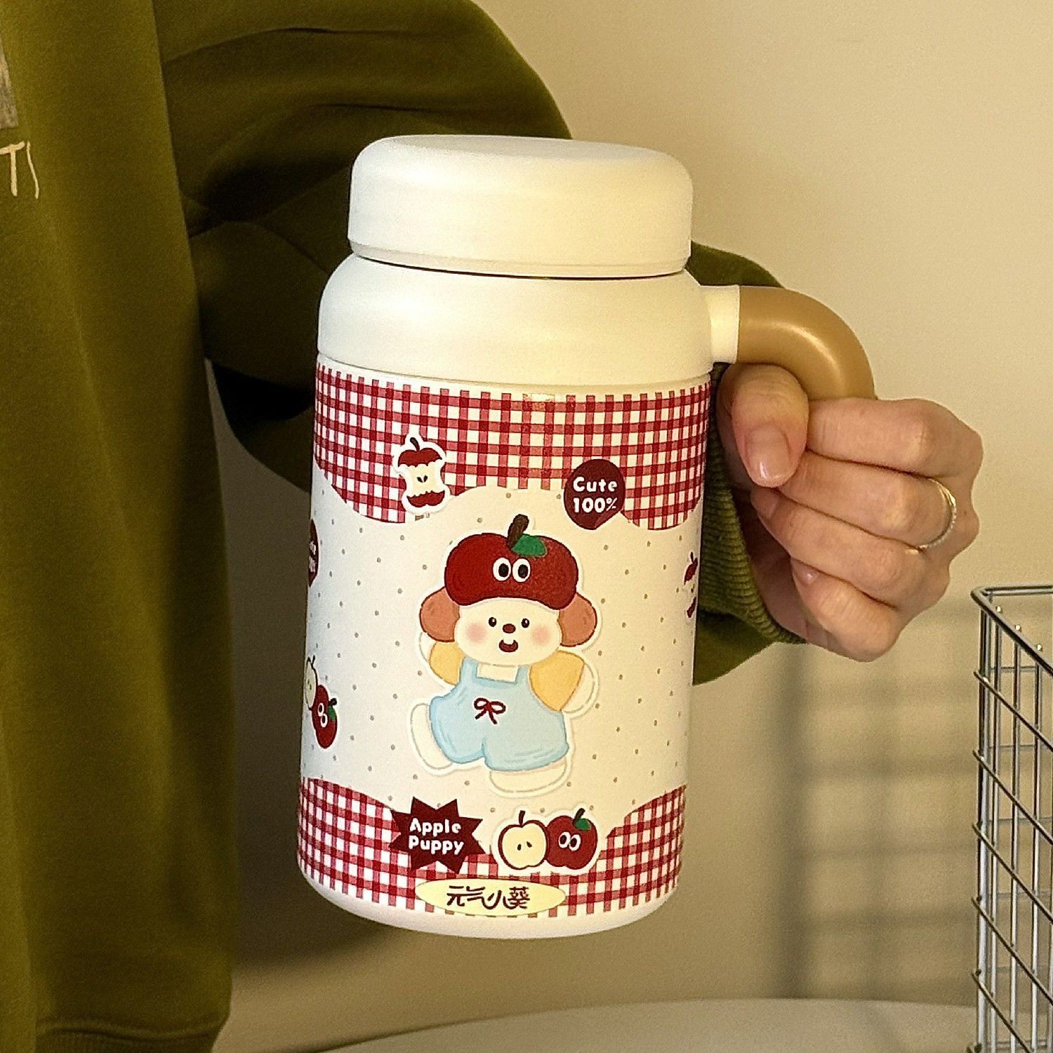 原创可爱家用办公室泡茶大容量1L