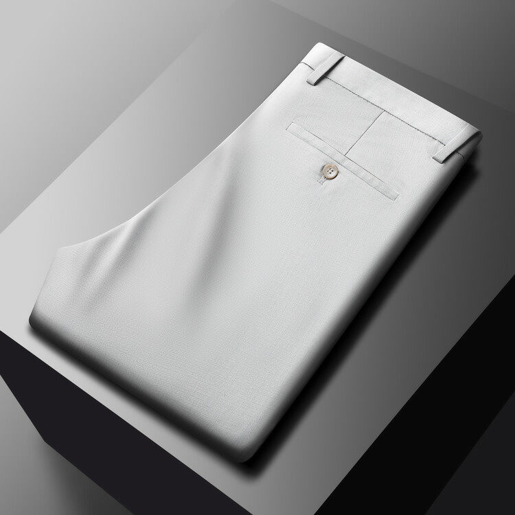 高端【冰丝四防裤】男士桑蚕丝休闲裤夏季薄款商务直筒弹力长裤子,男装,休闲裤,淘宝优惠券,粉丝福利购,淘宝优惠卷