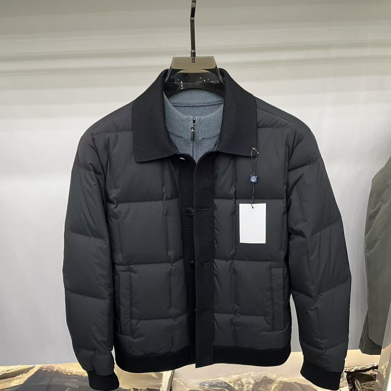 2025冬季新款男士翻领羽绒服时尚百搭韩版修身气质保暖防寒外套潮