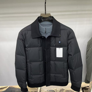 2025冬季新款男士翻领羽绒服时尚百搭韩版修身气质保暖防寒外套潮