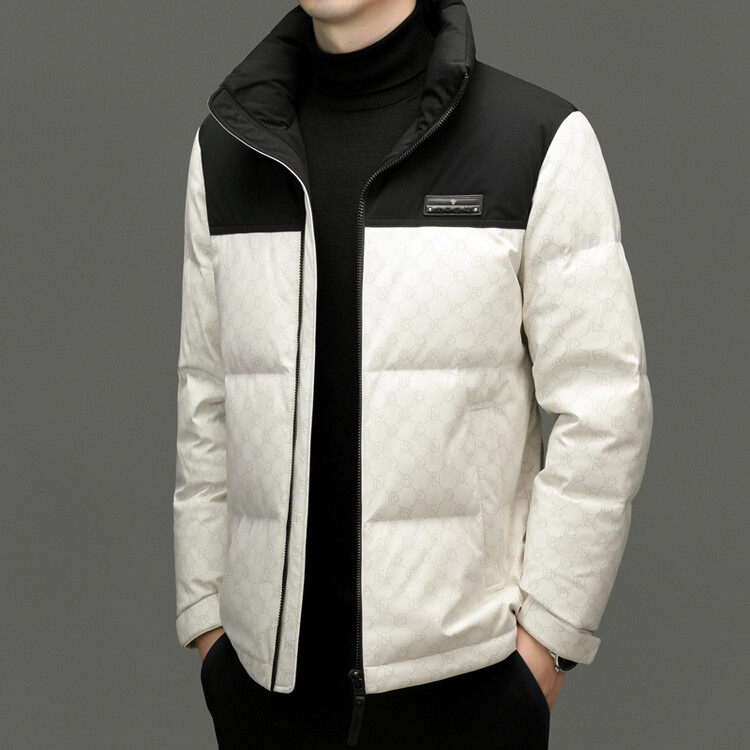 2025冬季新款潮流时尚立领羽绒服男士中青年休闲短款加厚冬装外套