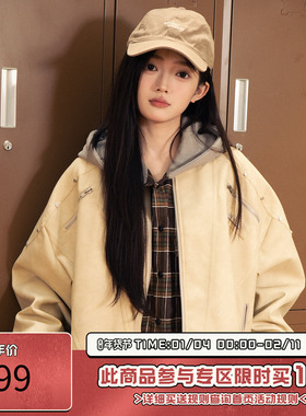 RIC 皮衣棒球服夹克男生2025秋季新款潮牌宽松高级感情侣装外套女