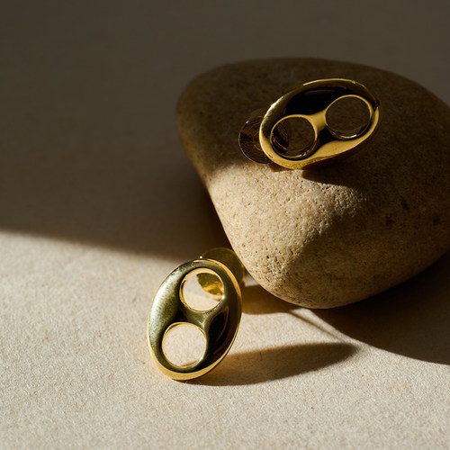 猪鼻子耳钉女小众设计感高级轻奢